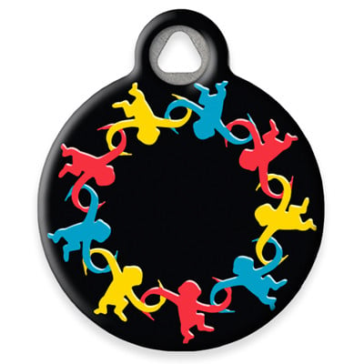 LupinePet Monkey Business Pet ID Tag by Dog Tag Art
