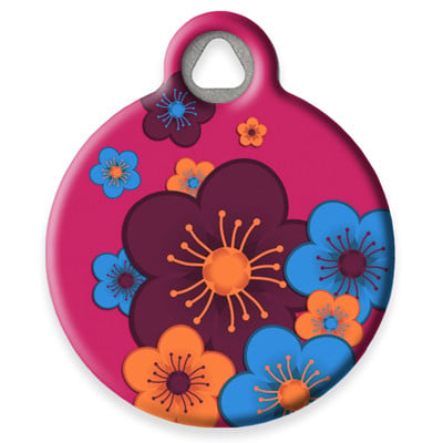 LupinePet Plum Pretty Pet ID Tag by Dog Tag Art