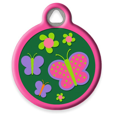 LupinePet Garden Party Pet ID Tag by Dog Tag Art