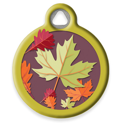 Pet ID Tag from LupinePet by Dog Tag Art - Oak and Maple Design