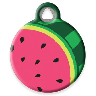 LupinePet Watermelon Pet ID Tag by Dog tag Art