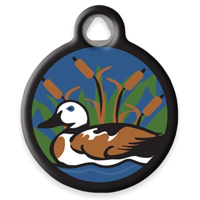 LupinePet Peeking Duck Pet ID Tag by Dog Tag Art
