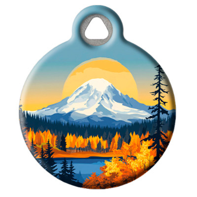 Pet ID Tag from LupinePet by Dog Tag Art in the Mount Rainier Design