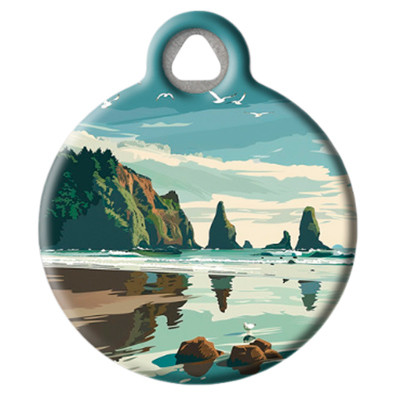 Pet ID Tag from LupinePet by Dog Tag Art in the Olympic National Park Design