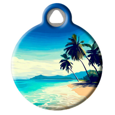 Pet ID Tag from LupinePet by Dog Tag Art in the Kailua Beach Design