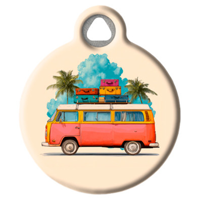 Pet ID Tag from LupinePet by Dog Tag Art in the Van Life Design