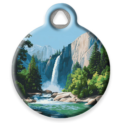 Pet ID Tag from LupinePet by Dog Tag Art in the Yosemite Design