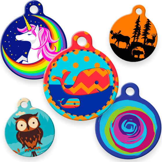 Pet ID Tags in MicroBatch Limited Designs from Dog Tag Art and LupinePet