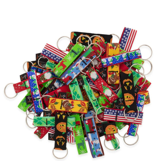 LupinePet key chains in assorted Holiday Designs