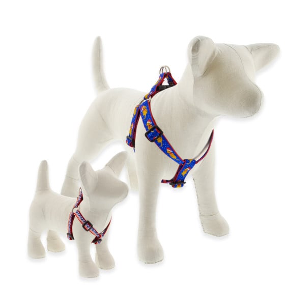 Step In Dog Harnesses in LupinePet's popular Holiday Designs. For All sizes of dogs.