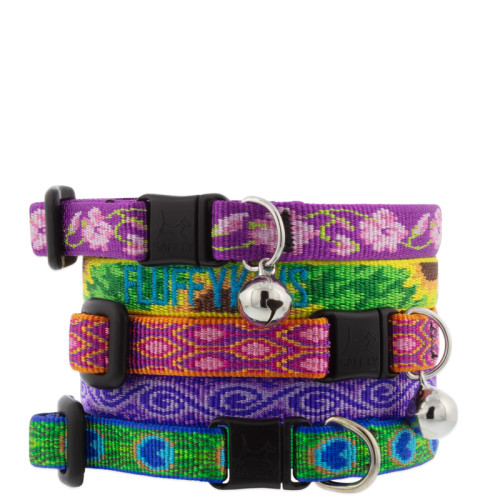 Safety Breakaway Cat Collars from LupinePet in our Original Designs