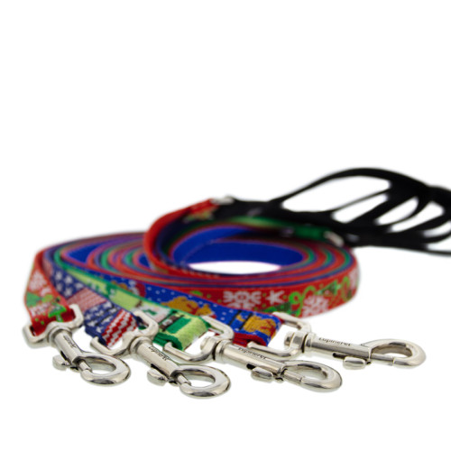 Holiday Dog Leash by LupinePet. Assorted designs from our Holiday Collection.