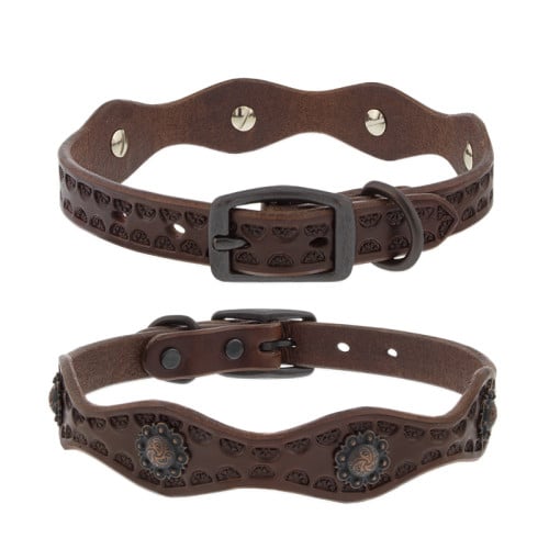 Outlaw Leather Dog Collar by Weaver® LupinePet