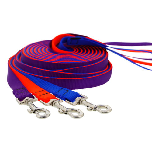 Lupine Pet Training Leads in 15 ft and 30 ft in Basic Solid colors.