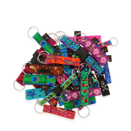 LupinePet Split-ring and Buckle style key chains in assorted Original Designs